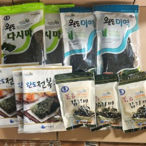 수산물 알뜰 세트 전복구이김 3봉, 볶음김자반 3봉, 미역100g 2봉, 다시마 100g 2봉